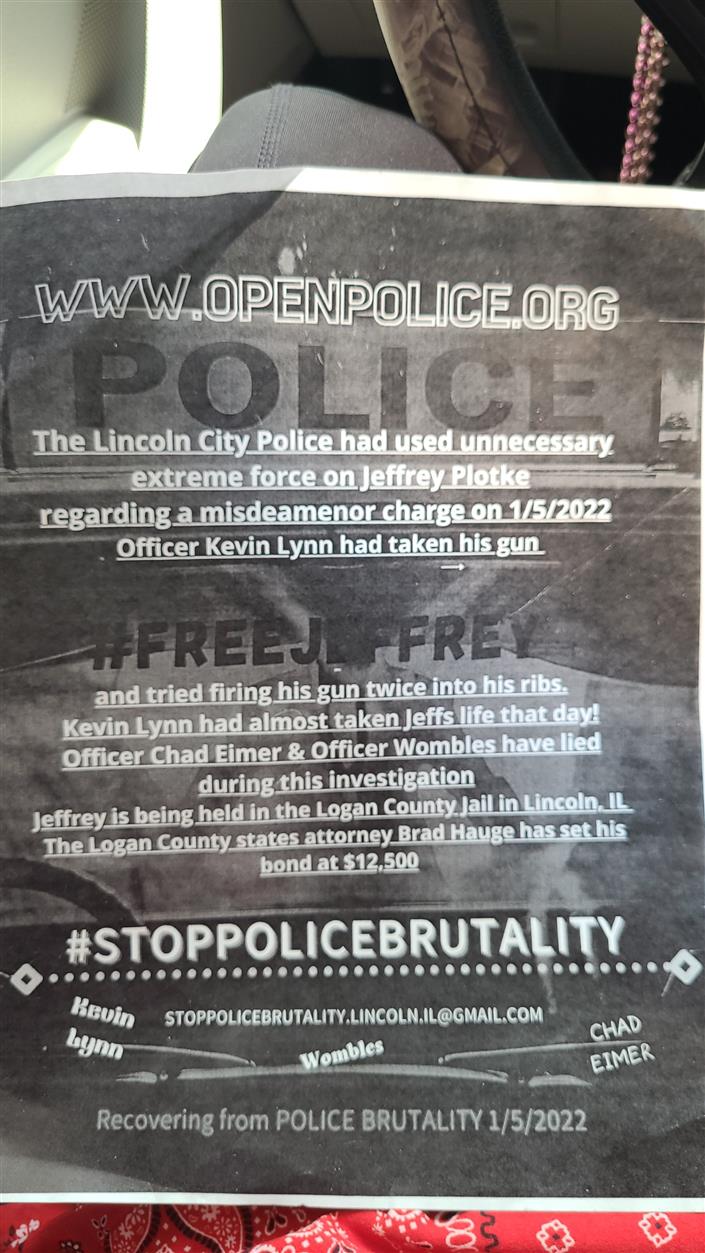 LINCOLN, IL POLICE EXCESSIVE USE OF FORCE