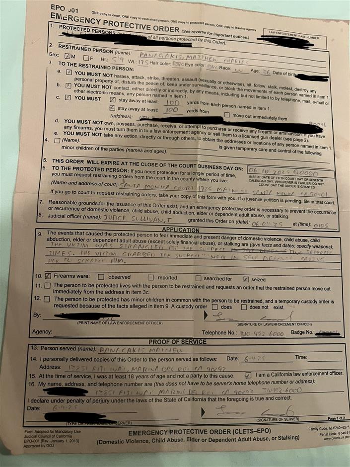 Emergency Protective Order 